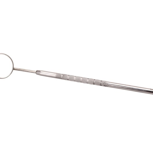 Зеркало для ресниц на ножке, стальное